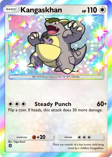 Kangaskhan card art (Everyday Wonders)