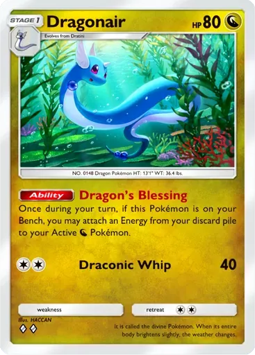 Dragonair card art (Ruler of the Skies)