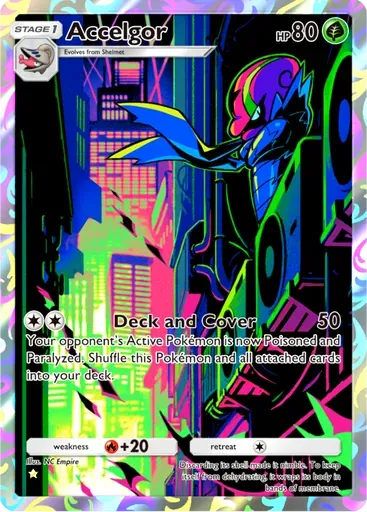 Accelgor card art (Ruler of the Skies)
