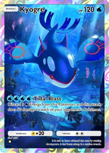 Kyogre card art (Ruler of the Skies)