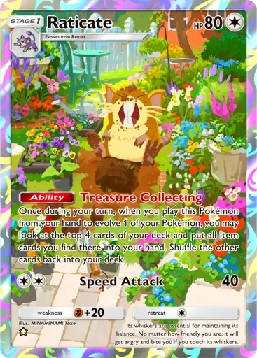 Raticate card art (Ruler of the Skies)