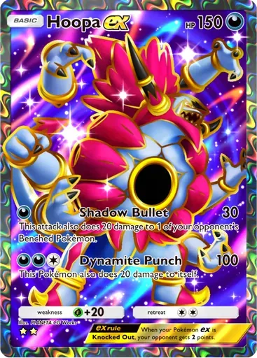 Hoopa ex card art (Ruler of the Skies)