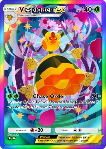 Vespiquen ex card art (Ruler of the Skies)