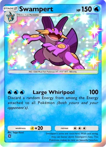 Swampert card art (Ruler of the Skies)