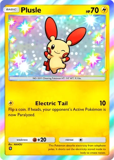 Plusle card art (Ruler of the Skies)