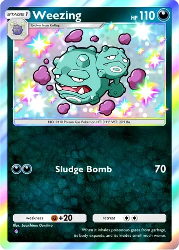 Weezing card art (Ruler of the Skies)