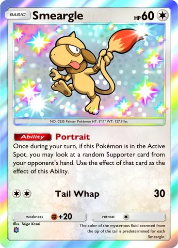 Smeargle card art (Ruler of the Skies)