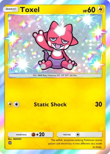 Toxel card art (Team Rocket's Ambition)