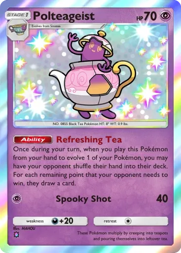 Polteageist card art (Team Rocket's Ambition)