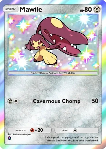 Mawile card art (Team Rocket's Ambition)