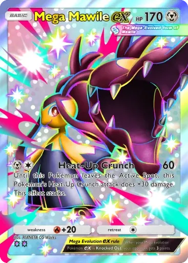 Mega Mawile ex card art (Team Rocket's Ambition)