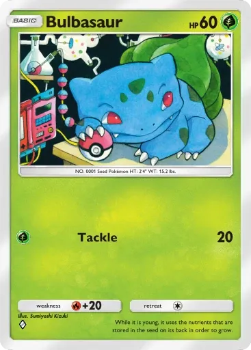 Bulbasaur card art (Deluxe Pack: Mega)