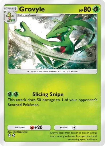 Grovyle card art (Deluxe Pack: Mega)