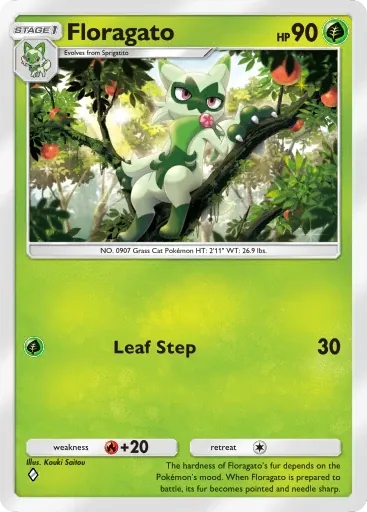 Floragato card art (Deluxe Pack: Mega)