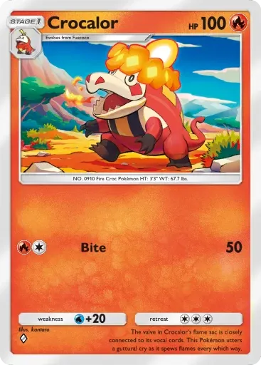 Crocalor card art (Deluxe Pack: Mega)