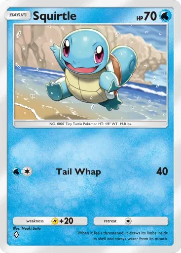 Squirtle card art (Deluxe Pack: Mega)