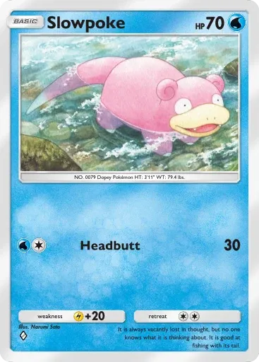 Slowpoke card art (Deluxe Pack: Mega)