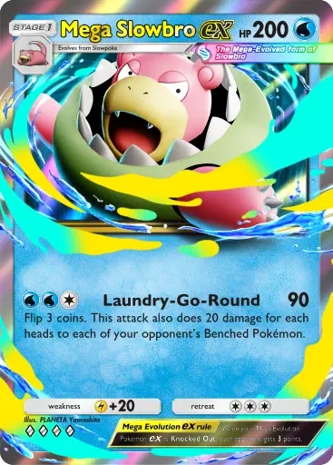 Mega Slowbro ex card art (Deluxe Pack: Mega)