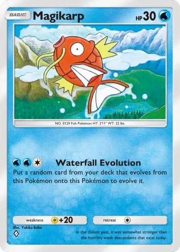 Magikarp card art (Deluxe Pack: Mega)
