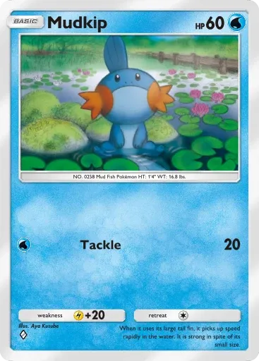 Mudkip card art (Deluxe Pack: Mega)