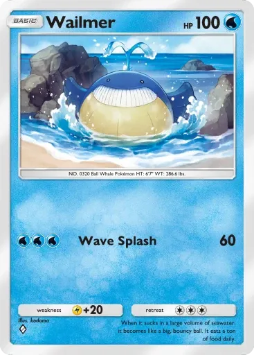 Wailmer card art (Deluxe Pack: Mega)