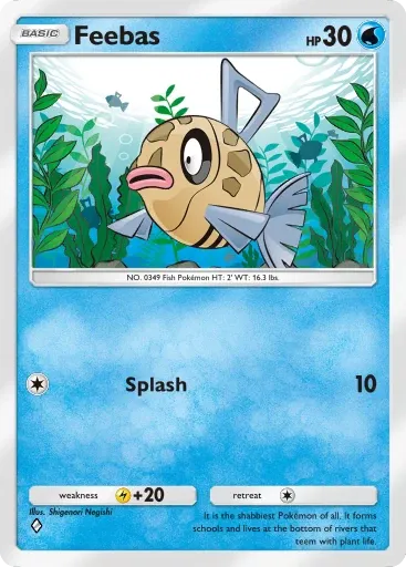 Feebas card art (Deluxe Pack: Mega)