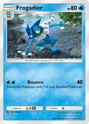 Frogadier card art (Deluxe Pack: Mega)