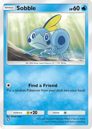 Sobble card art (Deluxe Pack: Mega)