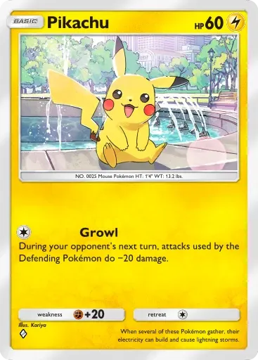 Pikachu card art (Deluxe Pack: Mega)