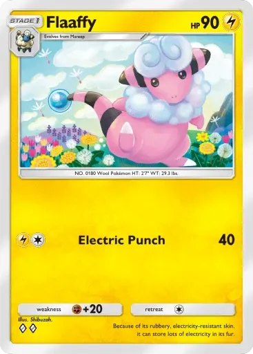 Flaaffy card art (Deluxe Pack: Mega)