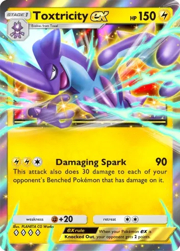 Toxtricity ex card art (Deluxe Pack: Mega)