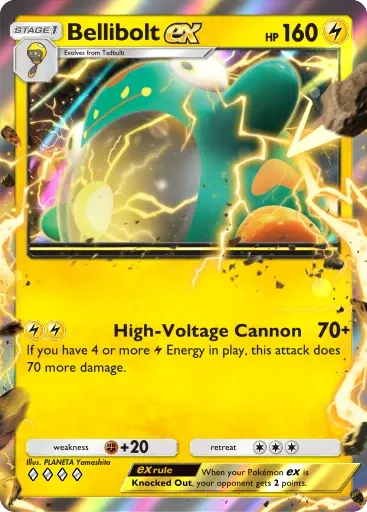 Bellibolt ex card art (Deluxe Pack: Mega)