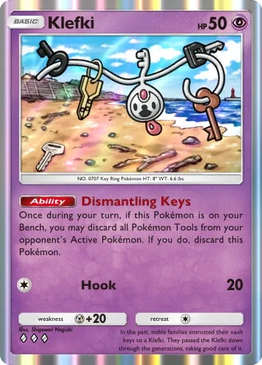 Klefki card art (Deluxe Pack: Mega)