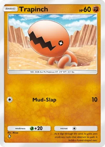 Trapinch card art (Deluxe Pack: Mega)