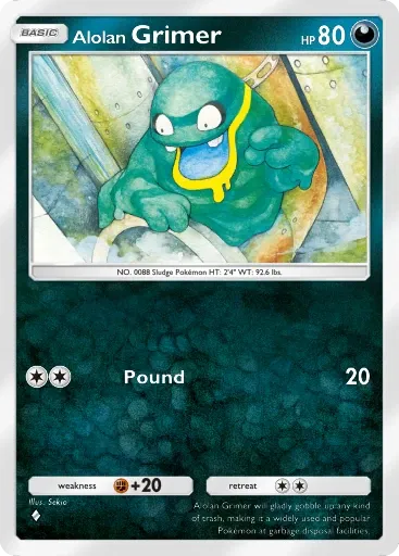 Alolan Grimer card art (Deluxe Pack: Mega)