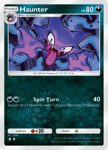Haunter card art (Deluxe Pack: Mega)