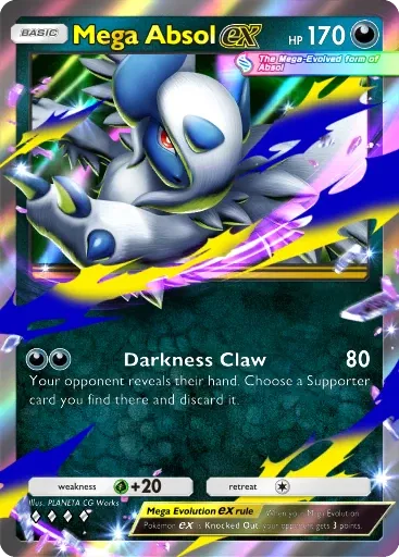 Mega Absol ex card art (Deluxe Pack: Mega)