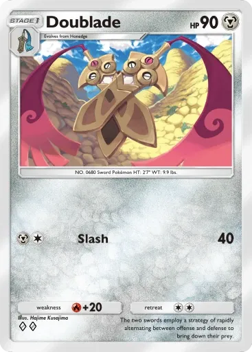 Doublade card art (Deluxe Pack: Mega)