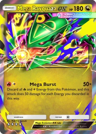 Mega Rayquaza ex card art (Deluxe Pack: Mega)