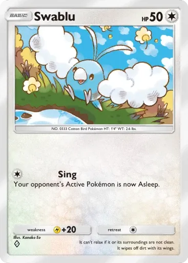 Swablu card art (Deluxe Pack: Mega)