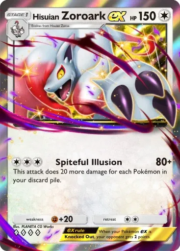 Hisuian Zoroark ex card art (Deluxe Pack: Mega)