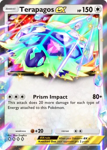 Terapagos ex card art (Deluxe Pack: Mega)