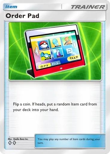Order Pad card art (Deluxe Pack: Mega)