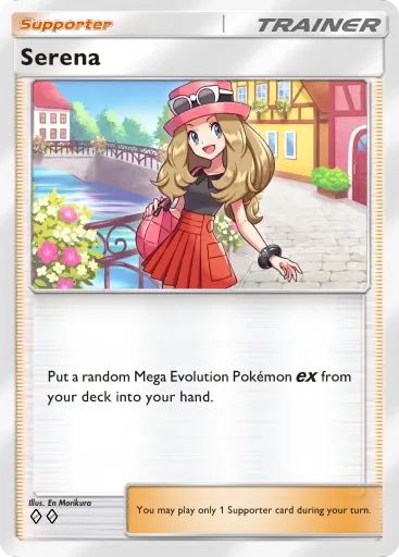 Serena card art (Deluxe Pack: Mega)