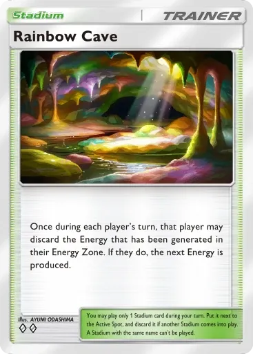Rainbow Cave card art (Deluxe Pack: Mega)