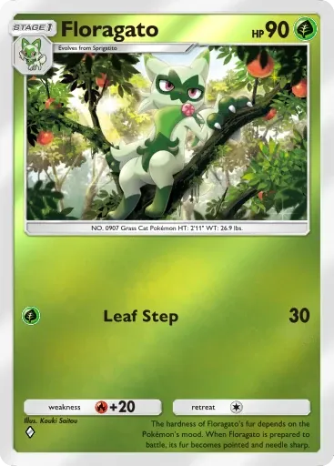 Floragato card art (Deluxe Pack: Mega)