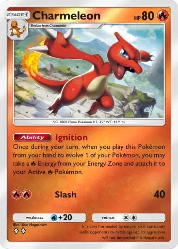 Charmeleon card art (Deluxe Pack: Mega)