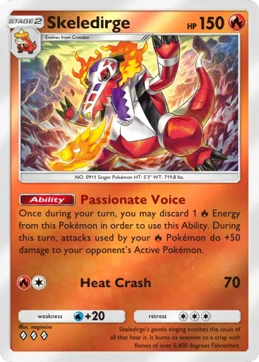 Skeledirge card art (Deluxe Pack: Mega)