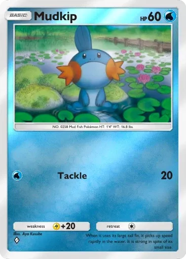Mudkip card art (Deluxe Pack: Mega)