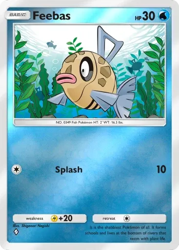 Feebas card art (Deluxe Pack: Mega)